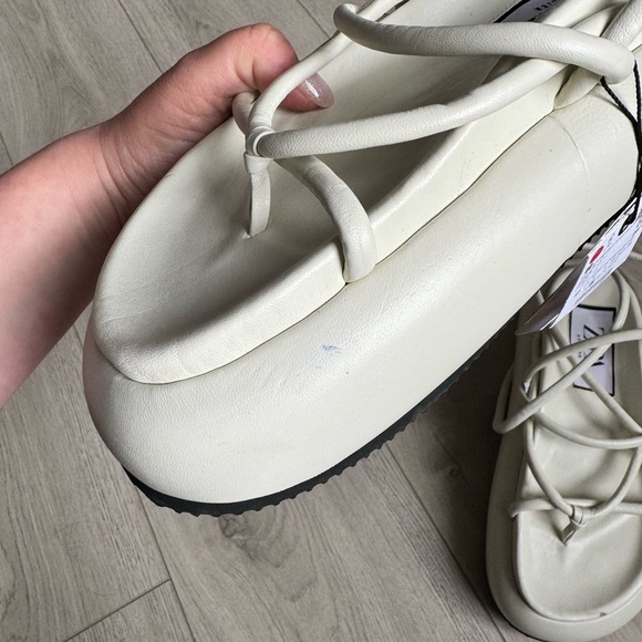 ZARA ATELIER SS 2023 OFF WHITE PLATFORM SANDALS LIMITED EDITION - Picture 7 of 13
